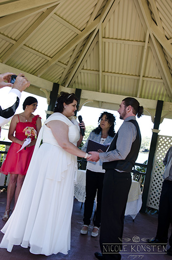 Megan & Jason Wedding Gazebo at Laguna Park Palm Beach Gold Coast with Marry Me Marilyn Wedding Celebrant